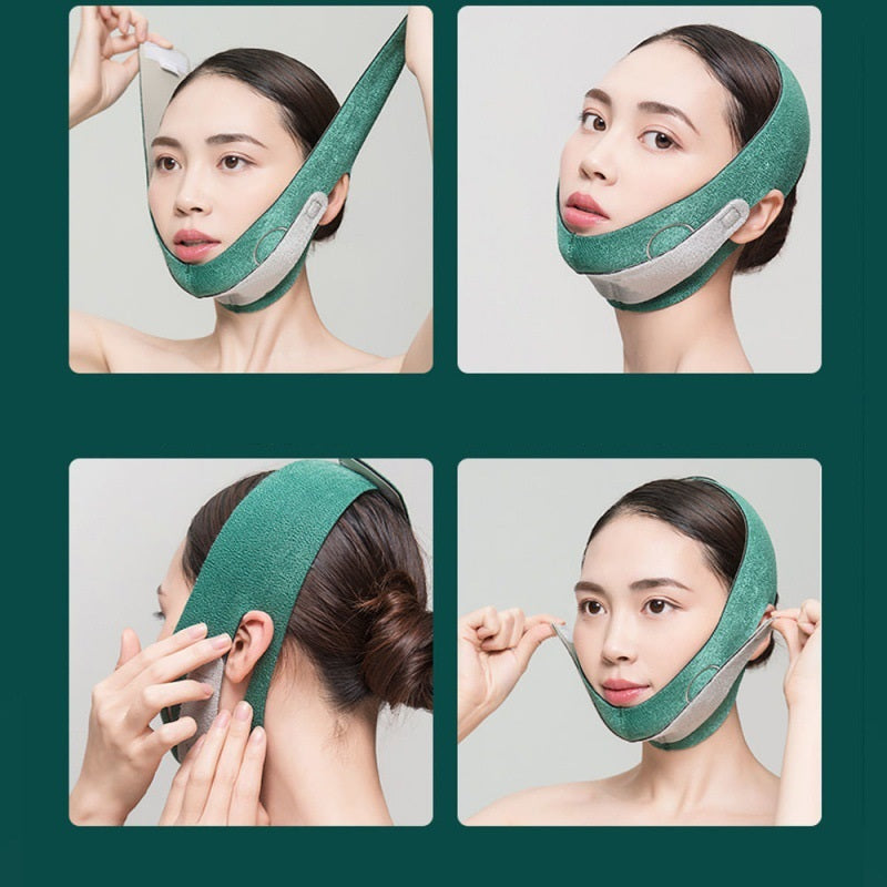 V-line face shaping mask, MelysiaBeauty face mask, Jawline lifting mask, Face slimming mask,