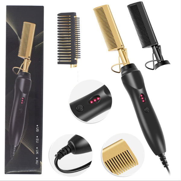 multifunctional heating comb, Hair straightening comb,Multifunctional hair tool,Fast hair straightener,Frizz-free hair comb,Home hair styling,Hair straightener for all hair types,Heated comb for smooth hair,