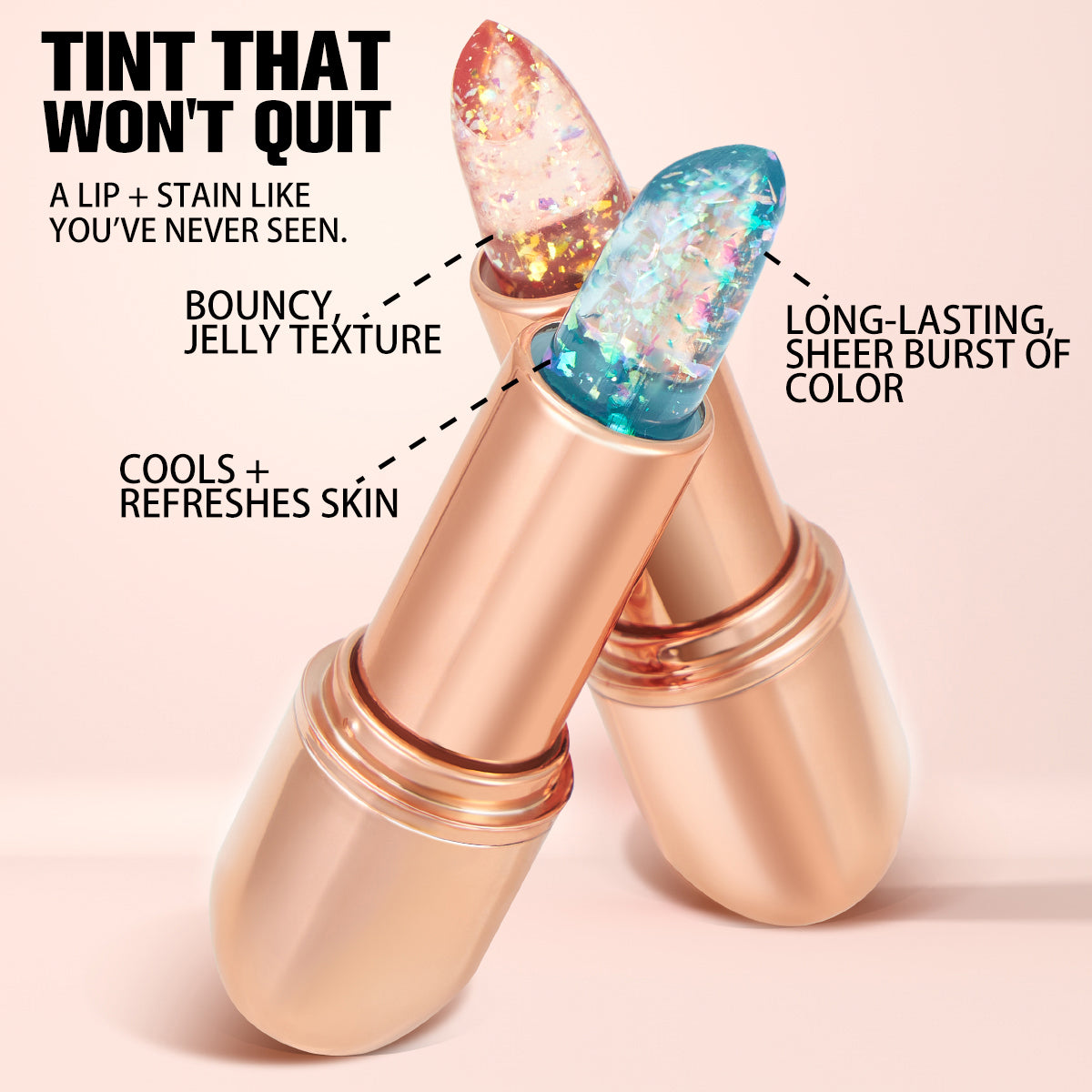 Moisturizing Jelly Lipstick for Dry Lips, jelly lipstick, hydrating lipstick, lipstick for dry lips, glossy lip color, moisturizing lip makeup, sheer lipstick, lip care lipstick, comfortable lipstick, everyday lip color