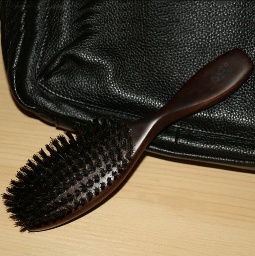 Melysia™ Silk-Glide — The Professional Boar Bristle & Shine-Enhancing Brush