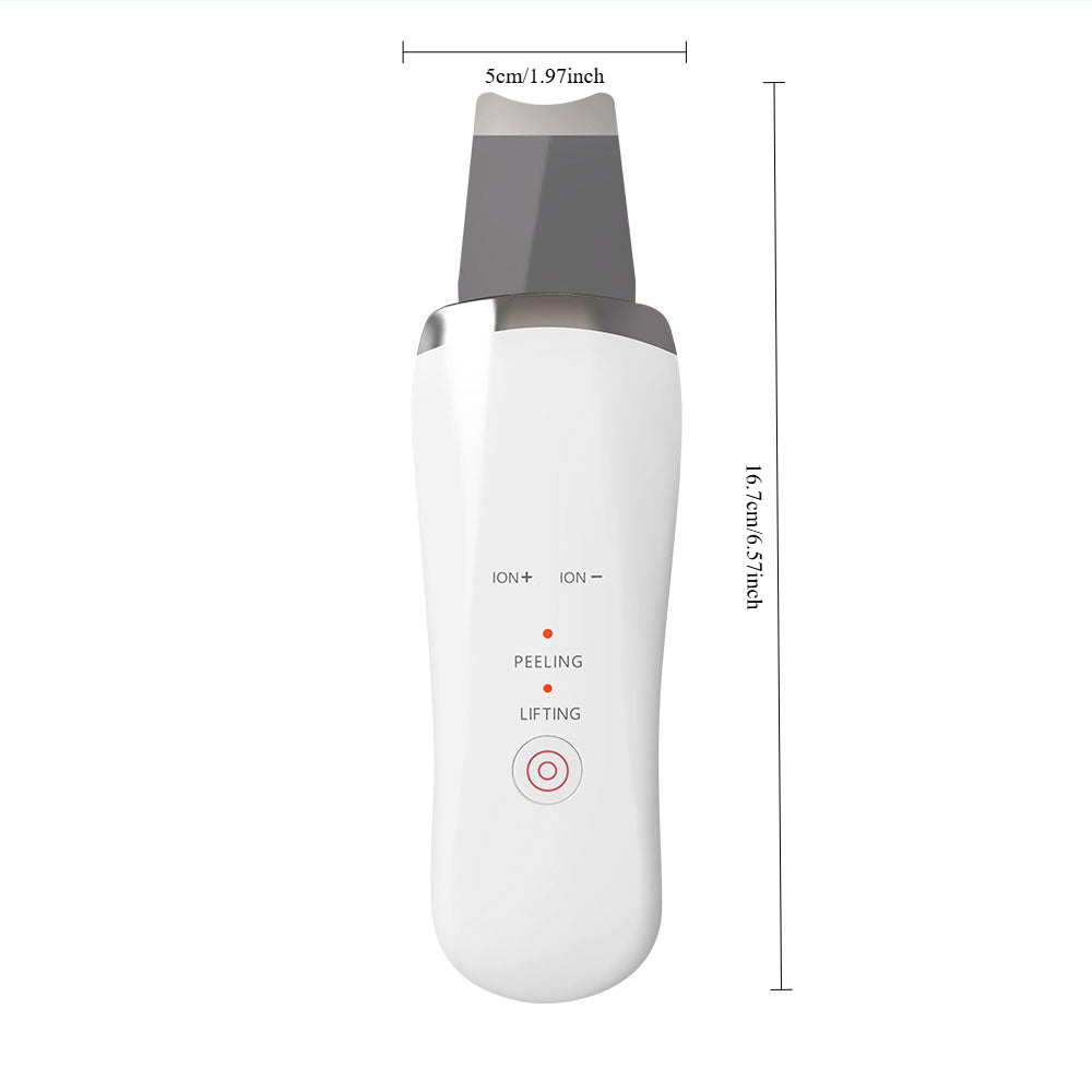 Ultrasonic Skin Scrubber for Deep Pore Cleansing, ultrasonic skin scrubber, deep pore cleansing device, facial skin scrubber, ultrasonic facial tool, pore cleansing device, skincare exfoliation tool, skin cleansing scrubber, at home facial device, ultrasonic skincare tool
