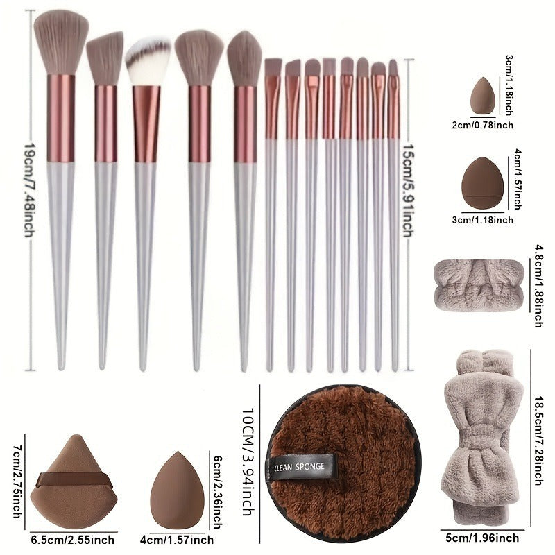 40 piece makeup brush set
beauty blender sponge set
makeup tool set for beginners
professional makeup brush kit
soft makeup blender puffs