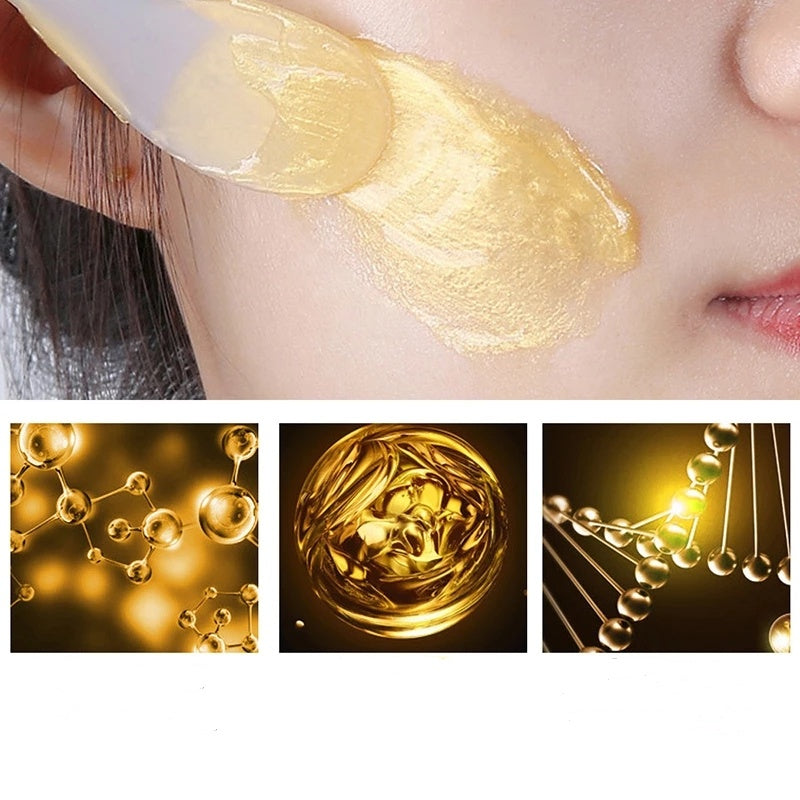 Gold foil peel-off mask, LAIKOU snail mask, Snail essence face mask, Peel-off mask for pore