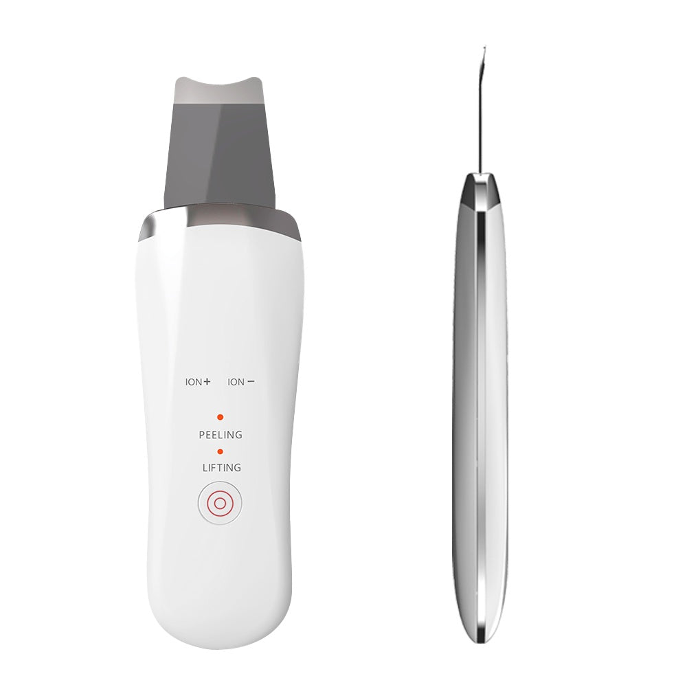 Ultrasonic Skin Scrubber for Deep Pore Cleansing, ultrasonic skin scrubber, deep pore cleansing device, facial skin scrubber, ultrasonic facial tool, pore cleansing device, skincare exfoliation tool, skin cleansing scrubber, at home facial device, ultrasonic skincare tool