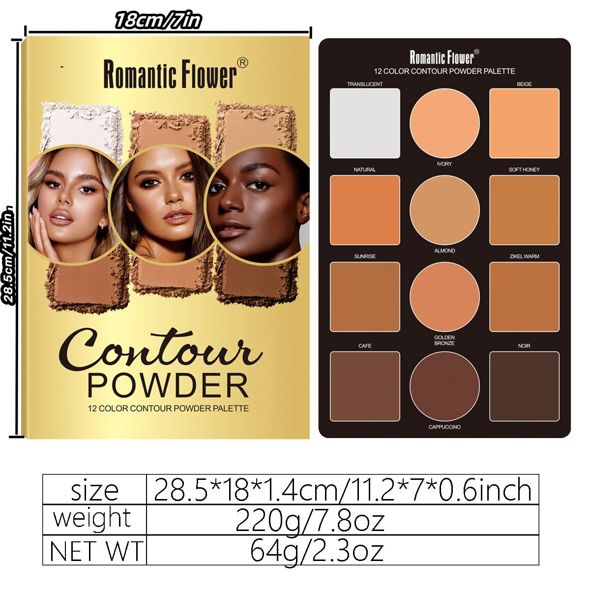 Powder Contour Palette for Face Sculpting, contour palette for face, powder contour palette, face sculpting makeup, contour makeup palette, facial contour powder, makeup contour kit, sculpting face palette, professional contour palette, contour powder for makeup