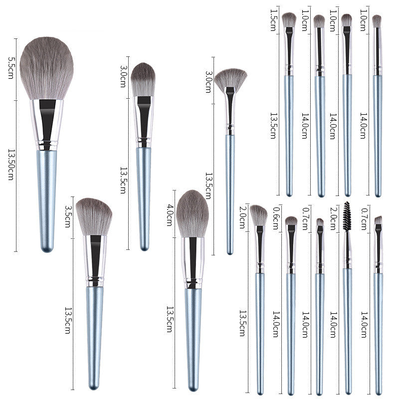 14 piece makeup brush set, Professional makeup brush set, MelysiaBeauty brushes, Complete makeup brush kit