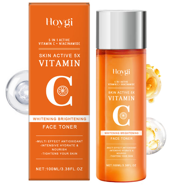 Vitamin C Brightening Toner, vitamin c toner, brightening face toner, glow toner, skincare toner, pore refining toner, daily facial toner, skin brightening toner, hydrating toner, vitamin c skincare