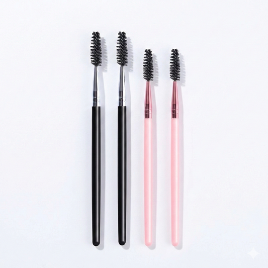 Double Ended Mascara Brush for Precision, double ended mascara brush, precision mascara brush, lash separating brush, mascara application tool, eyelash brush for definition, makeup brush for lashes, professional mascara brush, lash detail brush, eye makeup tool