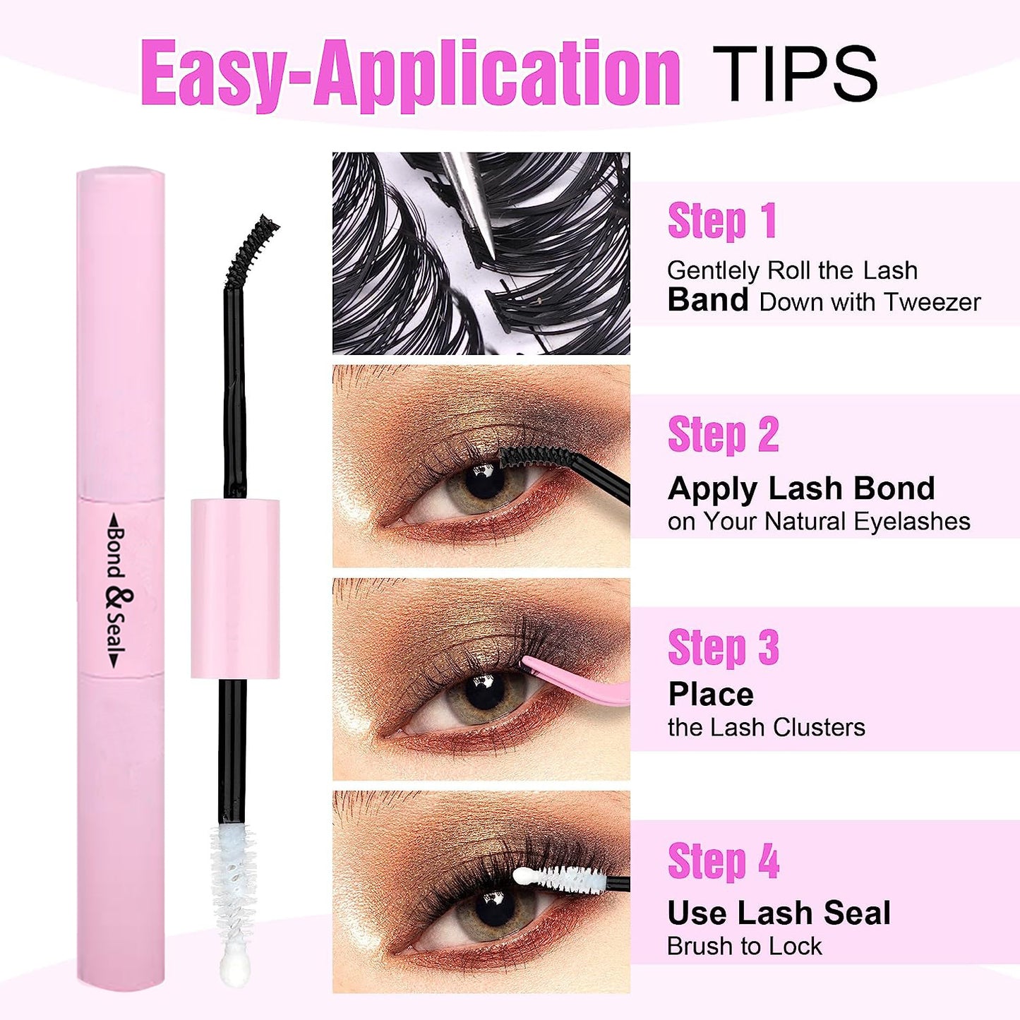DIY eyelash extensions kit, Individual eyelash extensions, At-home eyelash kit, Professional lash kit