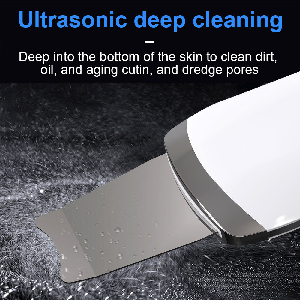 Ultrasonic Skin Scrubber for Deep Pore Cleansing, ultrasonic skin scrubber, deep pore cleansing device, facial skin scrubber, ultrasonic facial tool, pore cleansing device, skincare exfoliation tool, skin cleansing scrubber, at home facial device, ultrasonic skincare tool