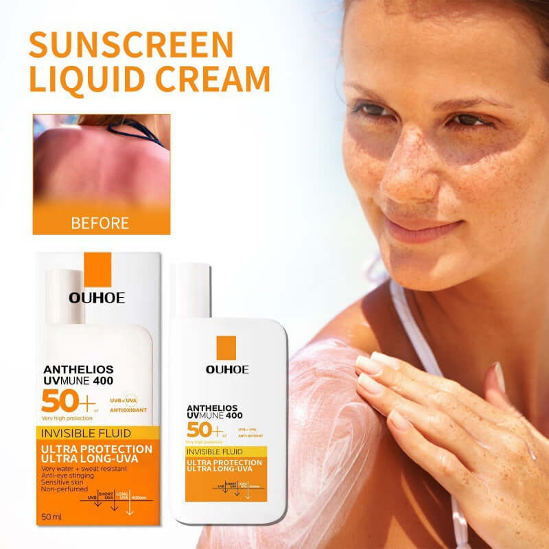 Liquid Protective Cream for UV Protection, UV protection cream, sun defense cream, sunscreen moisturizer, daily sun protection, broad spectrum UV cream, face UV cream, lightweight sunscreen, skin protection cream, anti-aging UV cream